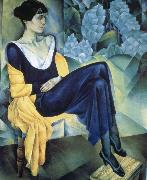 unknow artist, Poetess Anna Akhmatova portraits